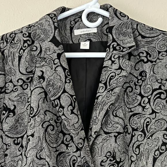 Vintage Dressbarn burn out velvet blazer jacket Y2K whimsigoth academia gothic M - Picture 5 of 15